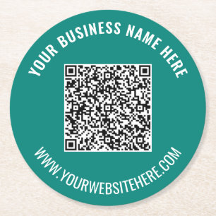 Benutzerdefinierter QR-Code und Untersetzer für Te