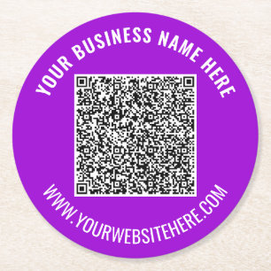 Benutzerdefinierter QR-Code und Untersetzer für Te