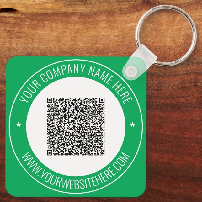Benutzerdefinierter QR-Code Website-Farben Schlüss Schlüsselanhänger (Rückseite)