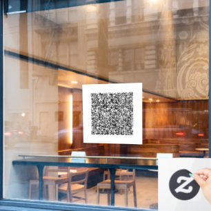 Benutzerdefinierter QR-Code Werbeaufkleber für Ges Fensteraufkleber