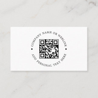 Benutzerdefinierter QR-Scannable Moderner Branding Visitenkarte