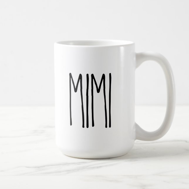 Benutzerdefinierter RAE DUNN MIMI Kaffeebecher Kaffeetasse (Rechts)