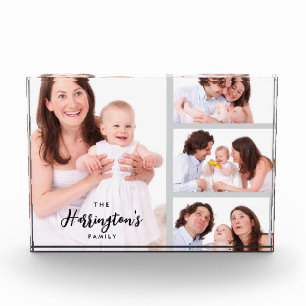 Benutzerdefinierter Rahmen für 4 Familienfotos im  Fotoblock