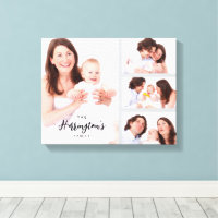 Benutzerdefinierter Rahmen für 4 Familienfotos im 
