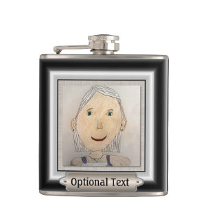 Benutzerdefinierter Rahmen zum Hinzufügen von Kuns Flachmann