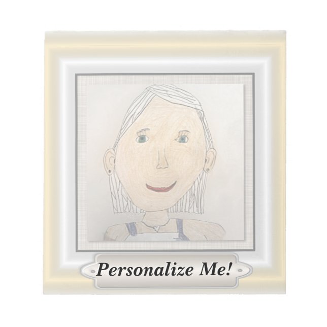 Benutzerdefinierter Rahmen zum Hinzufügen von Kuns Notizblock (Vorderseite)