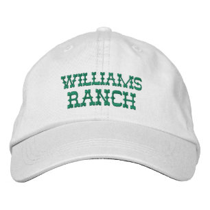 Benutzerdefinierter Ranch-Name Bestickte Baseballkappe