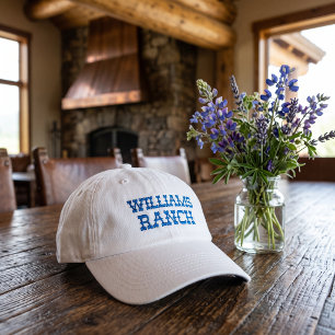 Benutzerdefinierter Ranch-Name Bestickte Baseballkappe