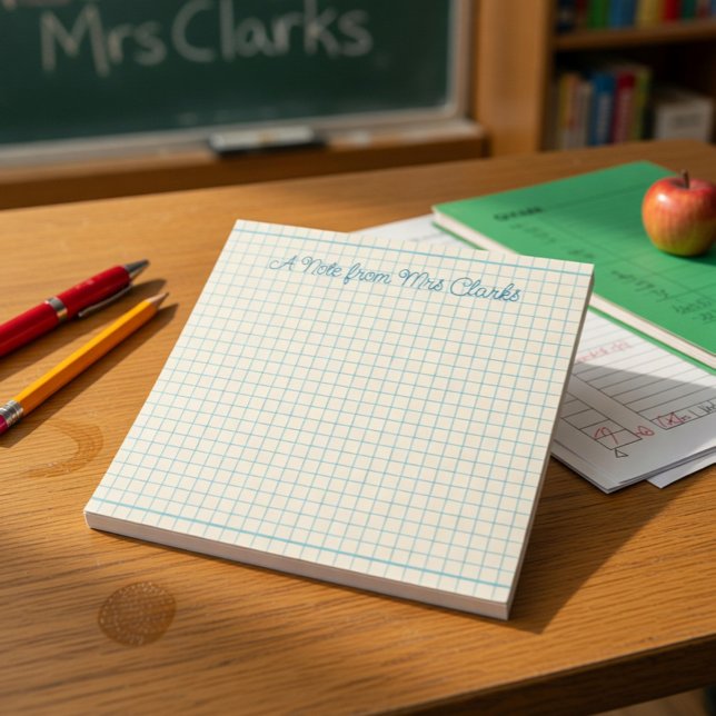 Benutzerdefinierter Rasterlehrer Notizblock (Von Creator hochgeladen)