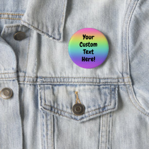 Benutzerdefinierter Regenbogen-Ansteckbutton Button
