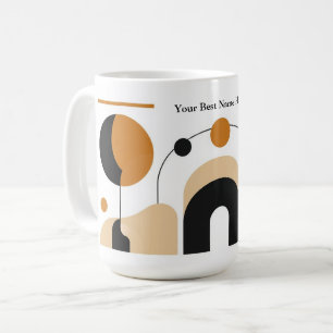 Benutzerdefinierter Retro-Abstrakter Moderner Kaff Kaffeetasse