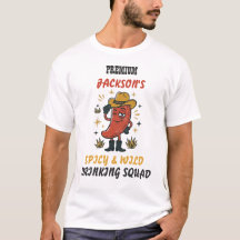 Benutzerdefinierter Retro-Chili-Trink-T-Shirt-Text