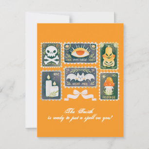 Benutzerdefinierter Retro-Halloween-Gruselige-Sais Postkarte