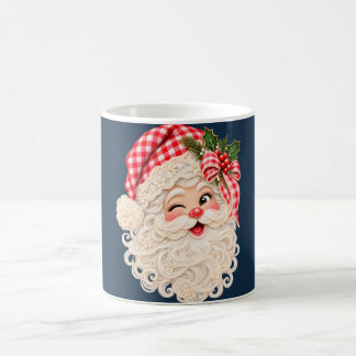 Benutzerdefinierter Retro-Spitzen-Weihnachtsmann,  Kaffeetasse