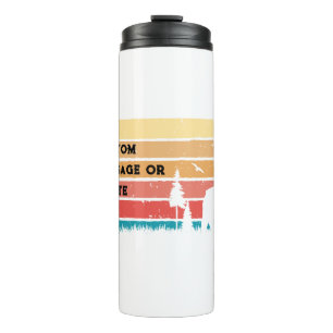 Benutzerdefinierter Retro-Stil Französische Bulldo Thermosbecher