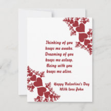 Benutzerdefinierter, romantischer Valentinstag mit