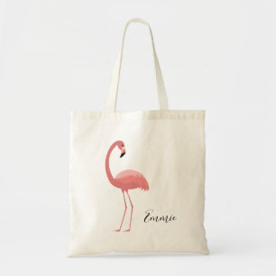 Benutzerdefinierter Rosa Flamingo Tragetasche