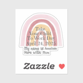 Benutzerdefinierter rosa Regenbogen bringt Ihr Kin Aufkleber