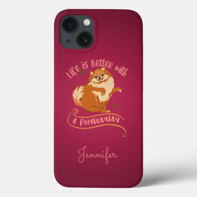 Benutzerdefinierter rosa Spitz Lover Case-Mate iPhone Hülle (Rückseite)