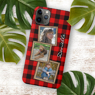 Benutzerdefinierter Rot-Schwarz-Buffalo-Holzfäller Case-Mate iPhone Hülle
