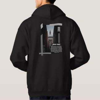 Benutzerdefinierter Rückendruck Moderner Urbaner G Hoodie