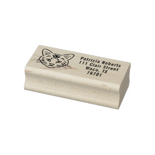 Benutzerdefinierter Rücksendeadressstempel für Kat Gummistempel