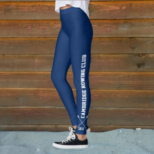 Benutzerdefinierter Ruderklub Leggings Rower Name