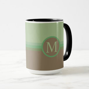 Benutzerdefinierter Salbei Olivgrün Grau Braun Far Tasse