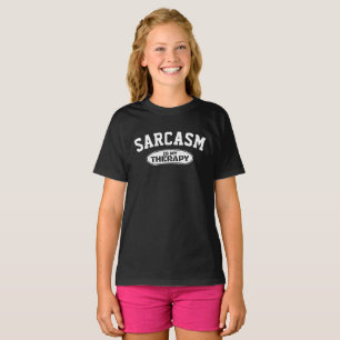 Benutzerdefinierter Sarkasmus ist meine Therapie p T-Shirt