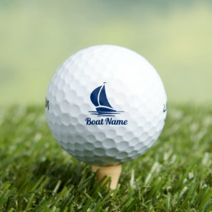 Benutzerdefinierter Schiffsname Logo für nautische Golfball