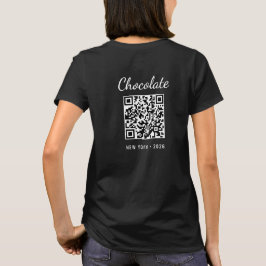 Benutzerdefinierter Schokoladenfestival-Event-QR-C T-Shirt