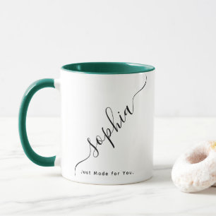 Benutzerdefinierter Schriftzug Name Kaffee Tasse