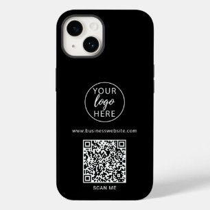Benutzerdefinierter schwarzer Business-QR-Code Case-Mate iPhone 14 Hülle