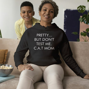 Benutzerdefinierter schwarzer und weißer süßer mod hoodie