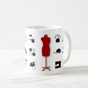 Benutzerdefinierter "Sew Right" Becher für Künstle Tasse