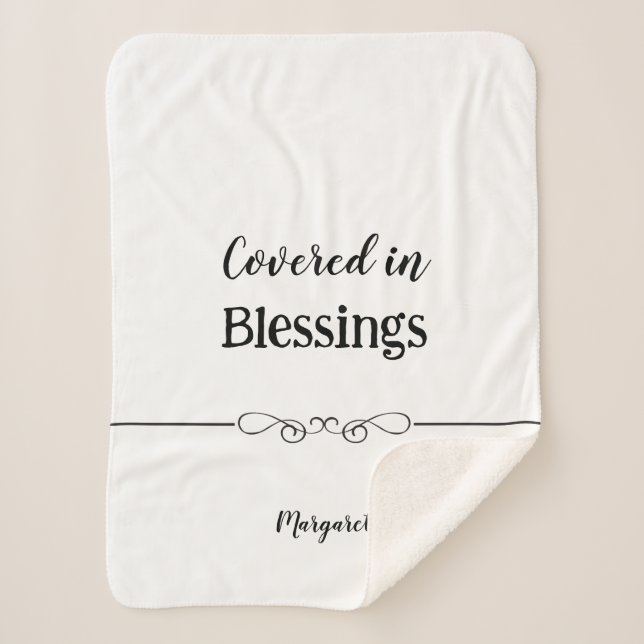 Benutzerdefinierter Sherpa-Blanken mit Name und Me Sherpadecke (Vorderseite)