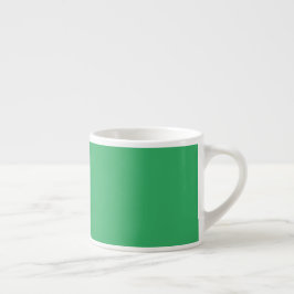 Benutzerdefinierter Smaragdgrüner Button Pin Espressotasse