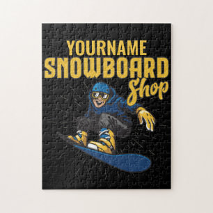 Benutzerdefinierter Snowboarder Snowboard Shop Big Puzzle
