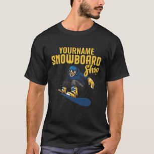Benutzerdefinierter Snowboarder Snowboard Shop Big T-Shirt