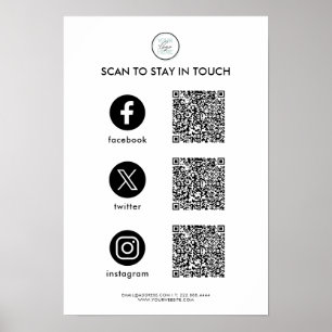 Benutzerdefinierter Social-Media-Geschäftsposter Poster