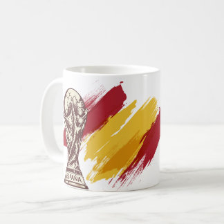 Benutzerdefinierter Spanien Weltmeister Becher Kaffeetasse