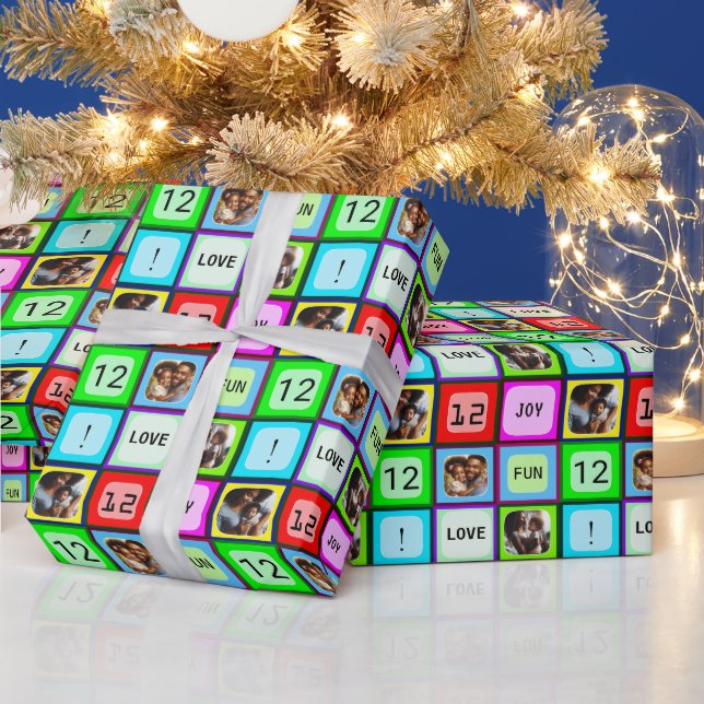 Benutzerdefinierter Spaß Personalisierter Text und Geschenkpapier (Feiertage)