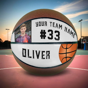Benutzerdefinierter Spielername & Nummer Teamname Basketball