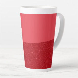 Benutzerdefinierter Split-Tomatenrot-Latte-Mug Milchtasse