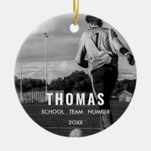 Benutzerdefinierter Sportfoto-Schmuck im modernen Keramik Ornament