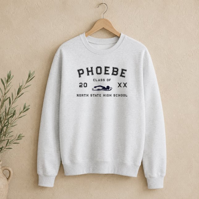 Benutzerdefinierter Sportler-Abschluss mit Varsity Sweatshirt (Varsity Letter Sports Graduation Custom Athlete Sweatshirt)