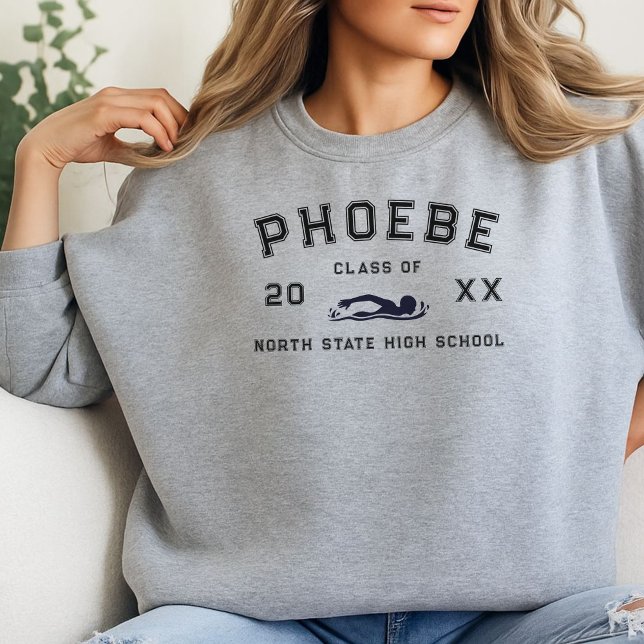 Benutzerdefinierter Sportler-Abschluss mit Varsity Sweatshirt (Celebrate your athlete in the family with this Varsity Letter Sports Graduation Custom Athlete Crew!)