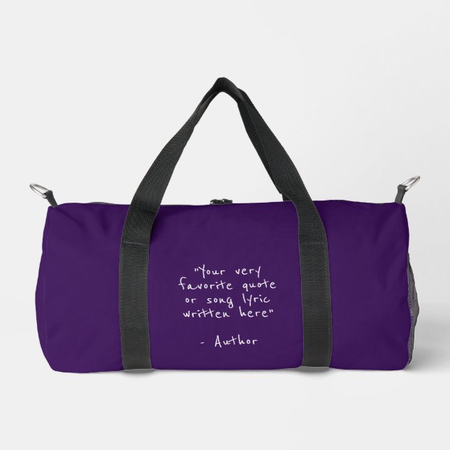 Benutzerdefinierter Spruch - erstellen Sie Ihren e Duffle Bag (Vorderseite)