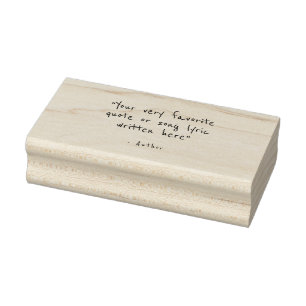 Benutzerdefinierter Spruch - Erstellen Sie Ihren e Gummistempel