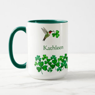 Benutzerdefinierter St. Patrick-Kolibri Tasse